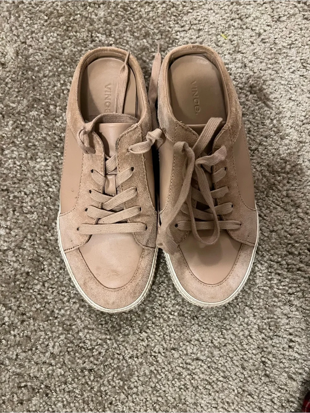 Vince Kess Backless leather and suede sneaker 7
